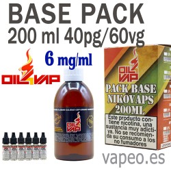BASE PACK 200ML 40-60 6MG OIL VAP
