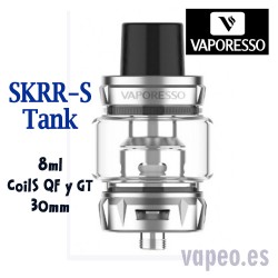 SKRR S TANK  Color Plata 8ML - VAPORESSO